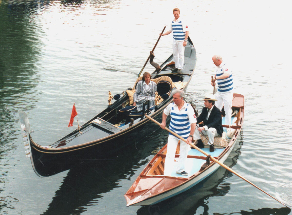Rosanna and Ashley Clarke 1998 'Rosanna' & 'Ashley Clarke' at Stratford rehersing the meeting of Portia and C